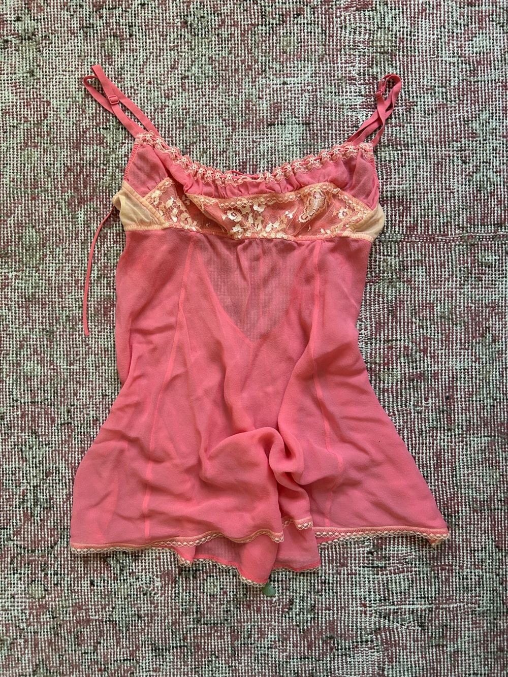Early 2000s Pink Victoria Secret Babydoll Dress